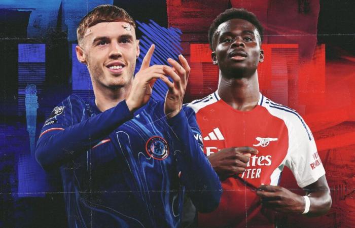 Cole Palmer vs Bukayo Saka: la batalla para convertirse en el nuevo rey del fútbol londinense comienza con el Chelsea amenazando con acabar con las esperanzas de título de la Premier League del Arsenal