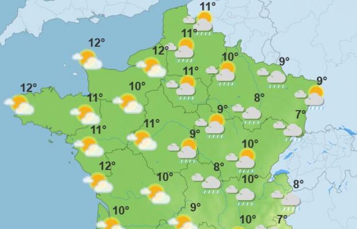 Las temperaturas bajan a principios de semana, pero se esperan aclaraciones: el tiempo de la semana en Francia