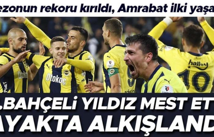 La estrella del Fenerbahçe quedó encantada, ¡la afición aplaudió! Se batió el récord de la temporada, Amrabat experimentó una primera