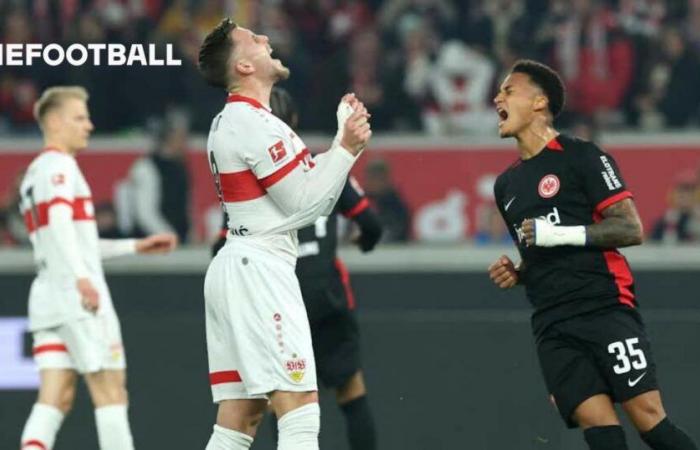 Drama a raudales mientras el Frankfurt sobrevive a la última remontada del Stuttgart para sellar la victoria