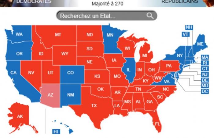 Trump gana Arizona, último estado indeciso: actualización final de los resultados (mapa interactivo)