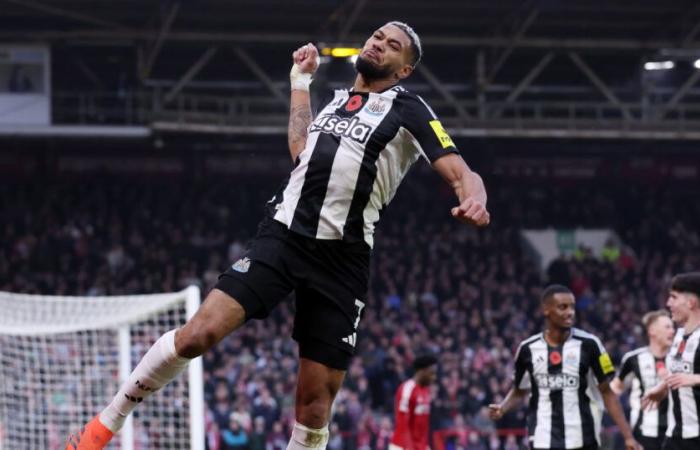 Bosque de Nottingham 1 Newcastle United 3