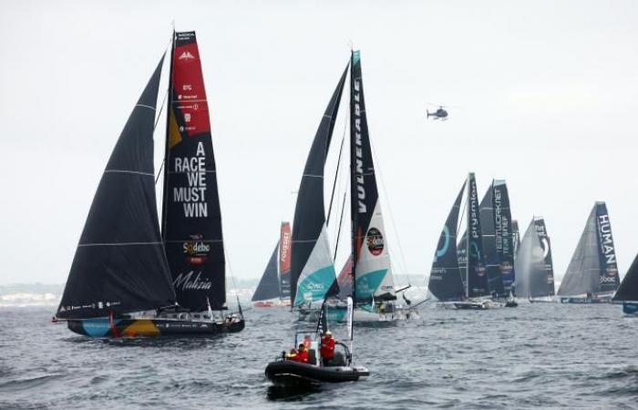 Vendée Globe: la 10.ª edición comenzó con Denis Van Weynbergh entre los 40 patrones (fotos)