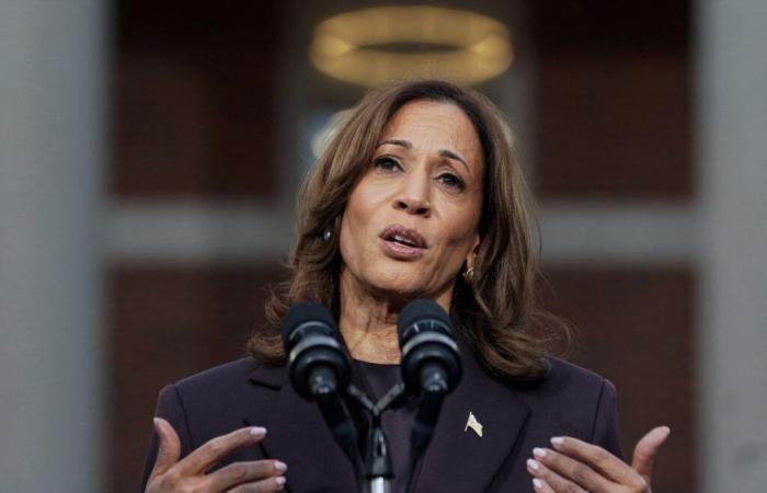 Kamala Harris luce natural tras su derrota en las elecciones presidenciales