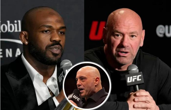 El debate sobre Jon Jones GOAT se resolvió en la experiencia de Joe Rogan en medio de la obsesión de Dana White con el cabeza de cartel de UFC 309