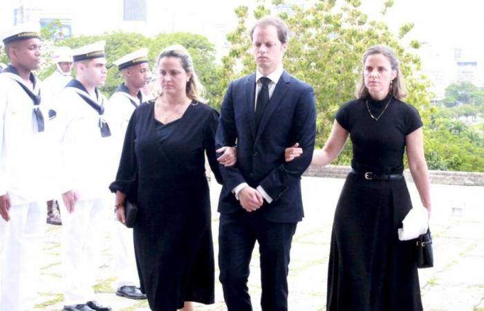 La Familia Imperial de Brasil en el funeral del Príncipe Antonio de Orleans-Braganza