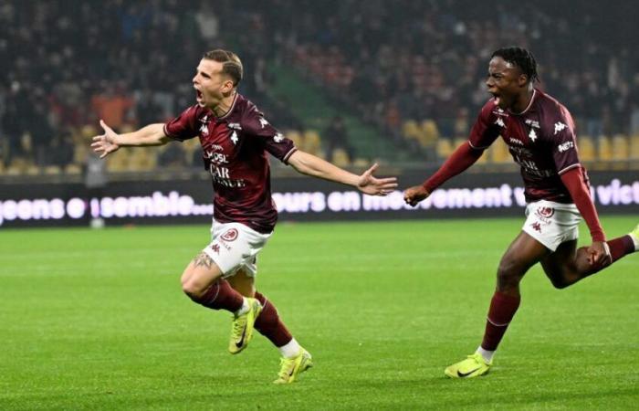 Metz gana al Caen y se sitúa a 1 punto del podio