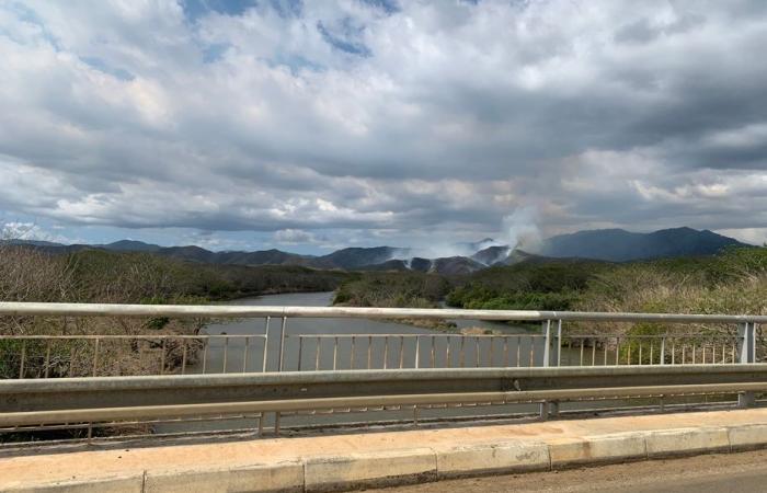 Un incendio en curso en la tribu Témala, en Voh