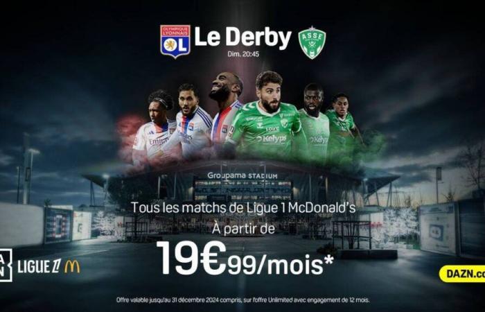 Saint-Etienne: la loca oferta de DAZN para ver el Derby en vivo