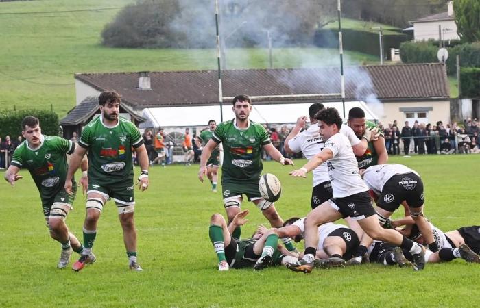 Rugby Federal 2: reparto de puntos durante el derbi Vergt – Bergerac en Dordoña