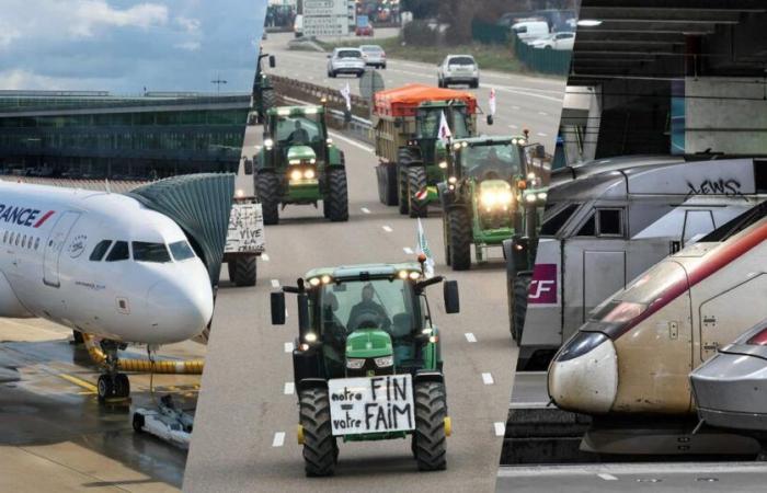 Huelgas en el sector aéreo, en los agricultores, en la SNCF… Hacia una semana social negra a partir del 14 de noviembre