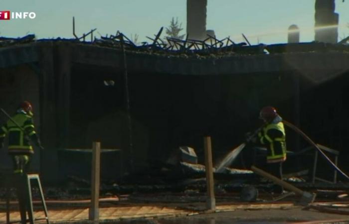 “Es terrible”: vecinos de Barcarès en estado de shock tras el espectacular incendio en el mercado de Navidad