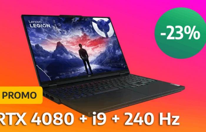 Con su RTX 4080, este portátil para juegos Lenovo Legion Pro está en oferta al -23%