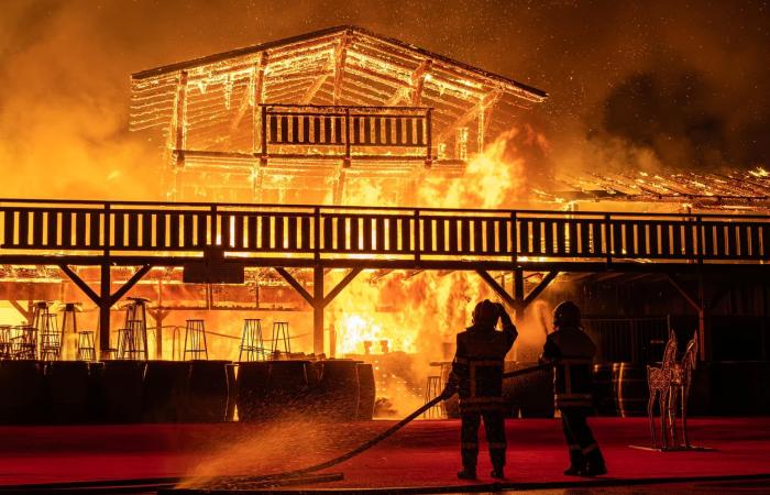 Devastador incendio en el pueblo navideño de Barcarès: el mercado navideño parcialmente destruido antes de su apertura