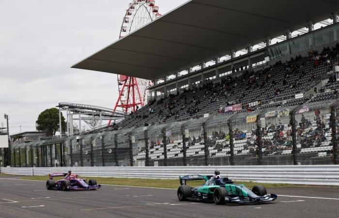 En Suzuka, el monoplaza autónomo A2RL se pierde el duelo contra Kvyat