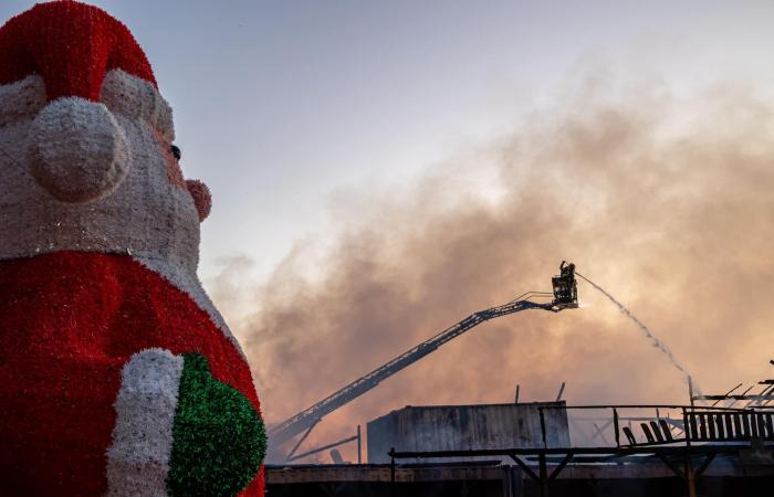 Devastador incendio en el pueblo navideño de Barcarès: el mercado navideño parcialmente destruido antes de su apertura