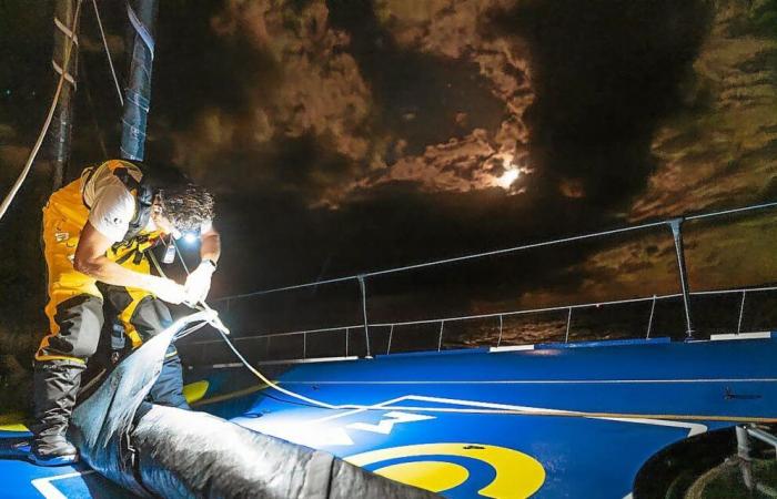 En la Vendée Globe, “al menos de noche no se ven las olas”