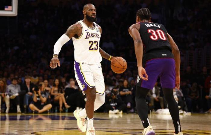 Los Raptors caen ante los Lakers en la segunda mitad, 123-103