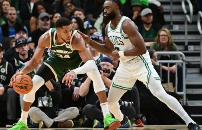 Jaylen Brown recibe un gran golpe de Giannis Antetokounmpo • Basket USA