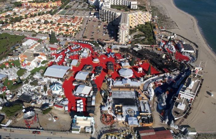 VIDEO. Incendio en el Pueblo Navideño de Barcarès: imágenes aéreas que muestran la magnitud de los daños