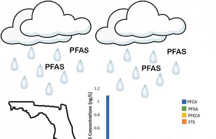 El análisis del agua de lluvia revela que contiene compuestos “químicos para siempre” o “químicos para la vida”, ¡PFAS!