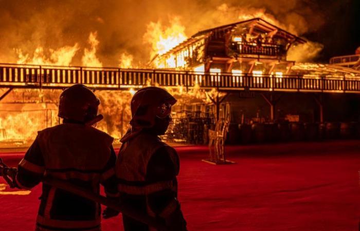 Devastador incendio en el pueblo navideño de Barcarès: el mercado navideño parcialmente destruido antes de su apertura