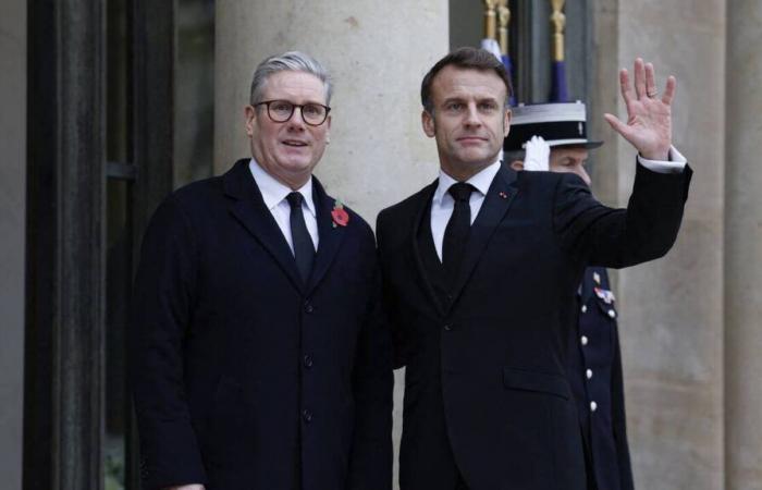 Emmanuel Macron conmemora el armisticio de 1918 con Keir Starmer