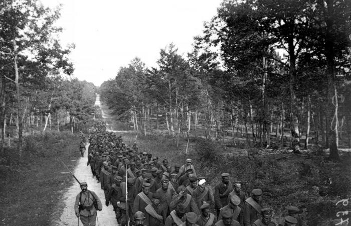 Prisioneros alemanes en Saint-Dizier, en 1916