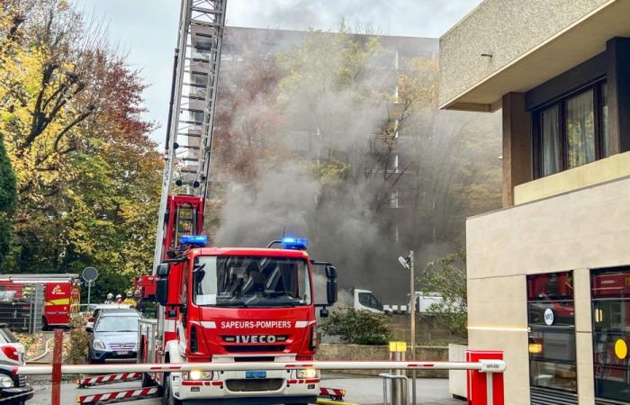 Incendio en un aparcamiento subterráneo en Ginebra