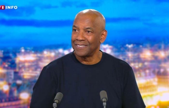 “Nunca había participado en un proyecto tan grande”: Denzel Washington, protagonista de “Gladiator II”, habla en el set del programa de las 8 p.m. de TF1.