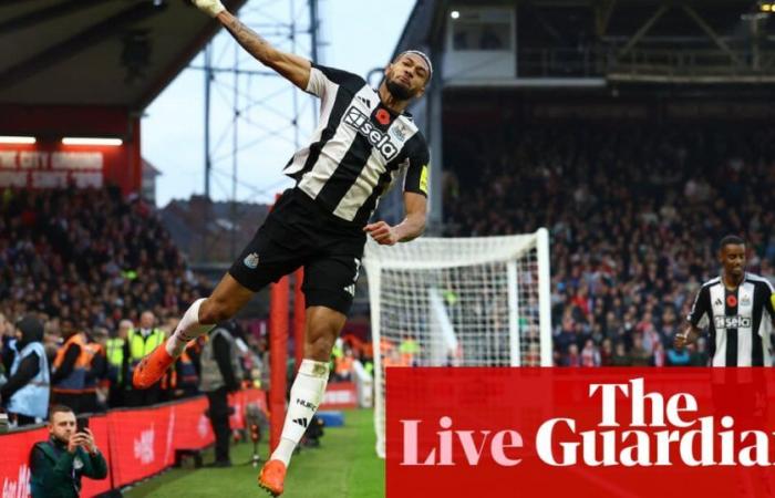 Manchester United 3-0 Leicester, Nottingham Forest 1-3 Newcastle y más: fútbol, ​​como sucedió | Fútbol