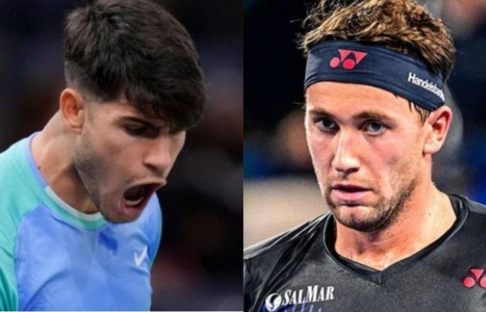 Tenis. Finales ATP – Alcaraz-Ruud y luego Zverev-Rublev: el programa de este lunes