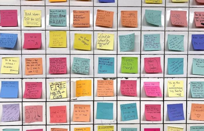 Tras la elección de Donald Trump, el regreso de la “terapia Post-it” en el metro de Nueva York