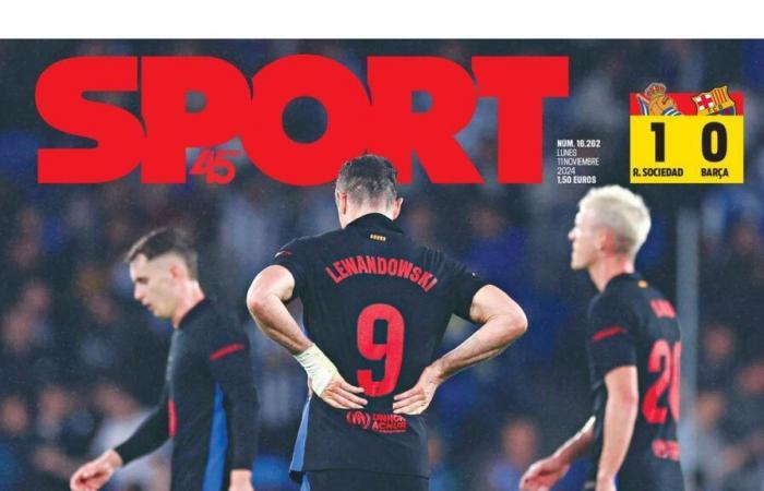 La portada de SPORT de hoy lunes, 11 de noviembre de 2024