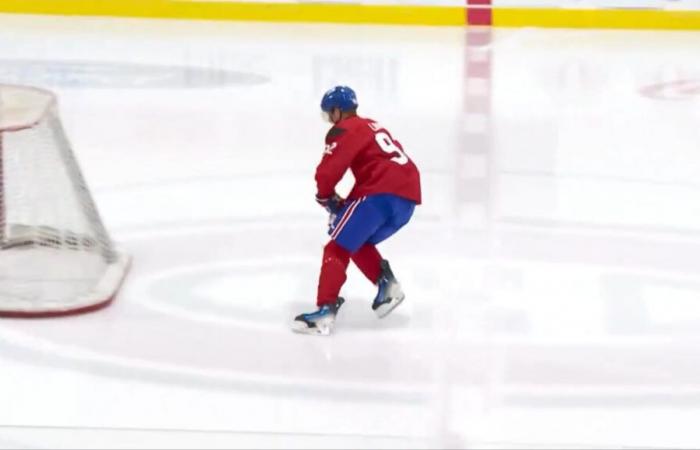 Patrik Laine volvió a patinar hoy en Brossard