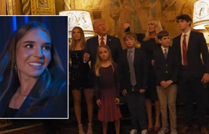 Kai Trump comparte un vlog de su experiencia la noche de las elecciones con su abuelo