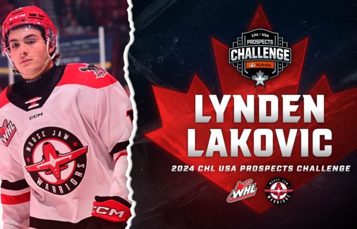 El campeón de la WHL, Lakovic, está listo para aportar sus habilidades clave al CHL USA Prospects Challenge 2024 presentado por Kubota Canadá