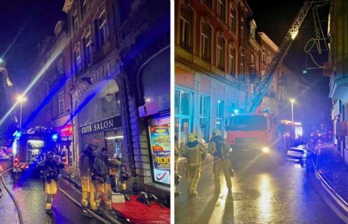 Una persona envenenada durante el incendio de un apartamento de la rue Grande de Dinant