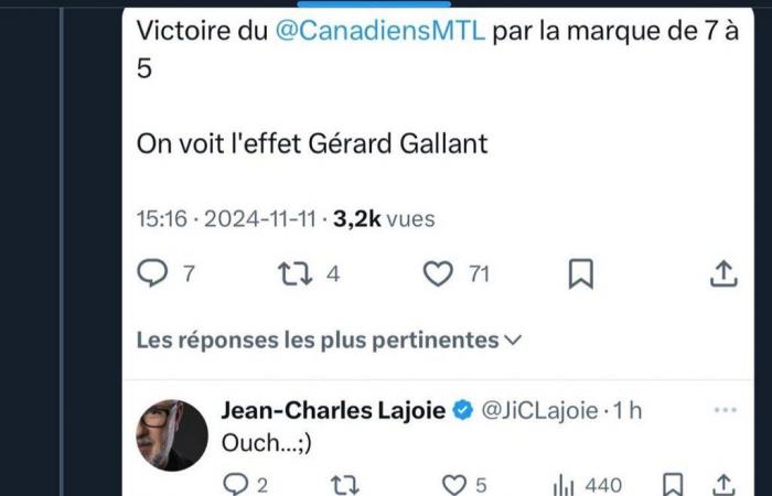 La tensión es palpable entre Jean-Charles Lajoie y Georges Laraque