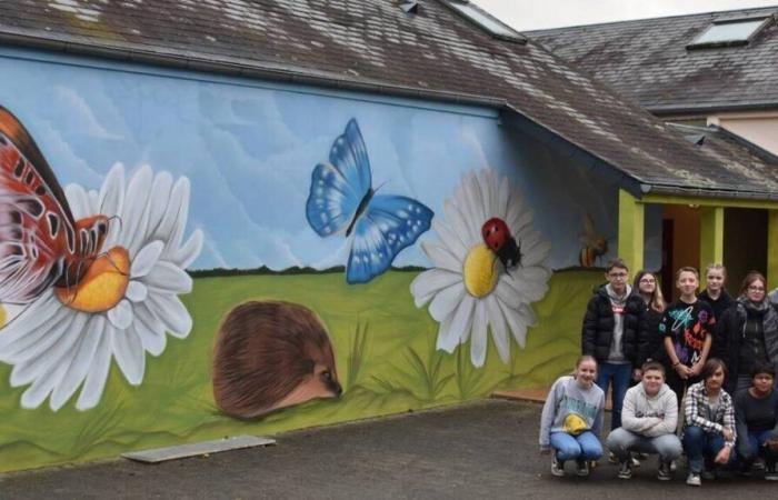 En el colegio Tessy-Bocage, el arte callejero llega al patio de la mano de Blesea