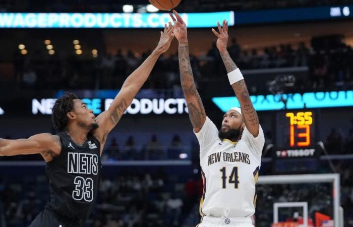 Un disparo tardío de Cam Thomas eleva a los Nets sobre los tambaleantes Pelicans, 107-105