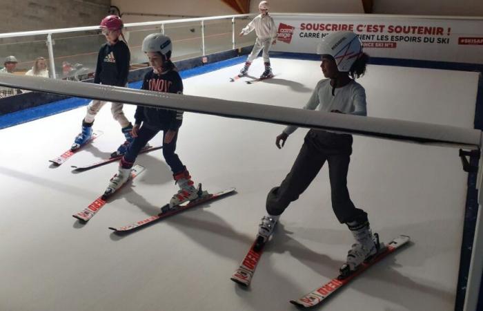 VÍDEOS – Alfombra de esquí cubierta en Saint-Michel-de-Maurienne: “es muy diferente a la nieve pero es genial”