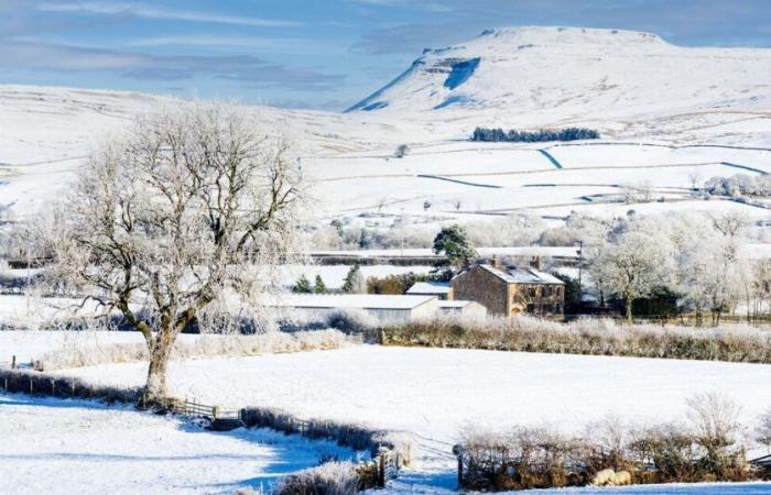 Los mapas de nieve del Reino Unido se vuelven blancos cuando llega una explosión de 742 millas en el Ártico | Tiempo | Noticias