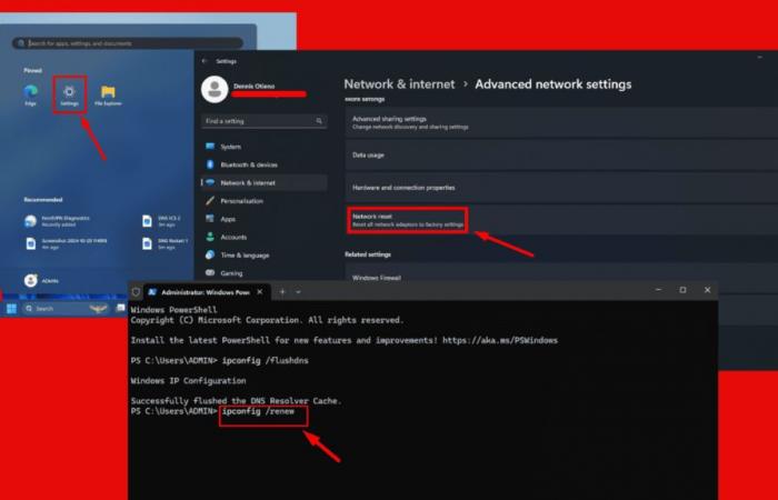 No se puede encontrar la dirección DNS en Windows 11