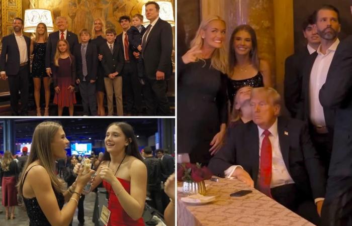 Kai Trump ofrece una mirada interna a la noche de las elecciones en Mar-a-Lago en un vlog de YouTube