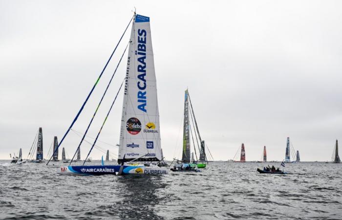 Les Sables-d’Olonne Vendée Globe VÍDEO Sébastien Simon gana altitud…