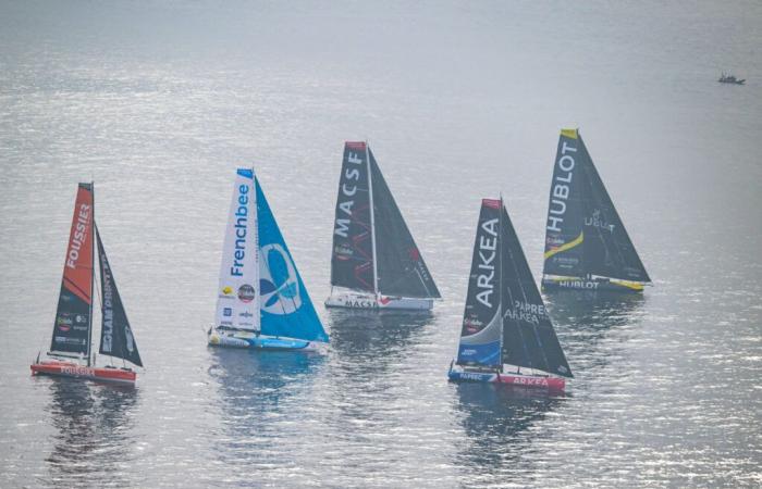 Les Sables-d’Olonne Vendée Globe VÍDEO Sébastien Simon gana altitud…