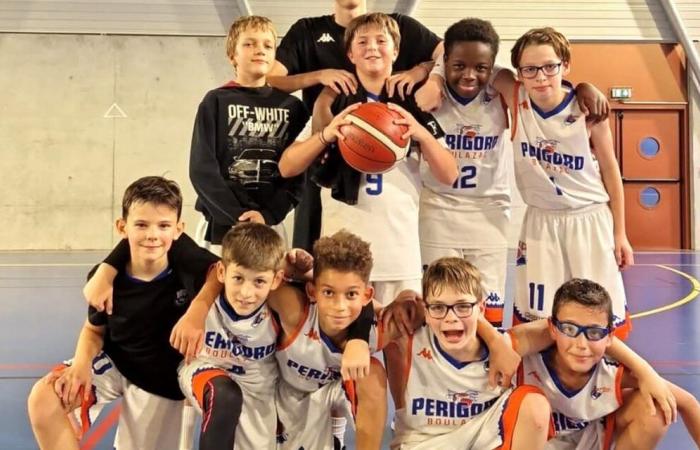 Los menores de 13 años del baloncesto de Boulazac en Dordoña empiezan con buen pie a nivel interdepartamental