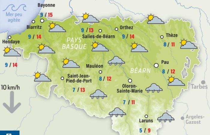 Temperaturas en descenso brusco y se esperan nieve en las montañas de los Pirineos Atlánticos: descubra su previsión meteorológica para el martes