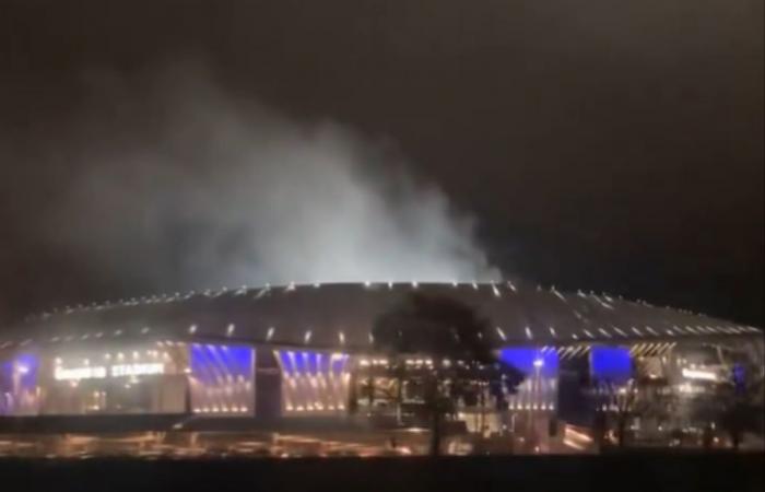 León. El increíble vídeo del estadio Groupama transformado en volcán durante el derbi